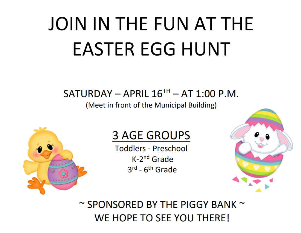 Garage Sale/Easter Egg Hunt