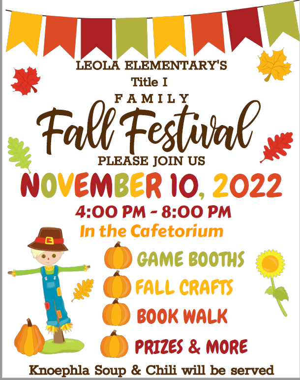 Family Fall Festival - November 10, 2022