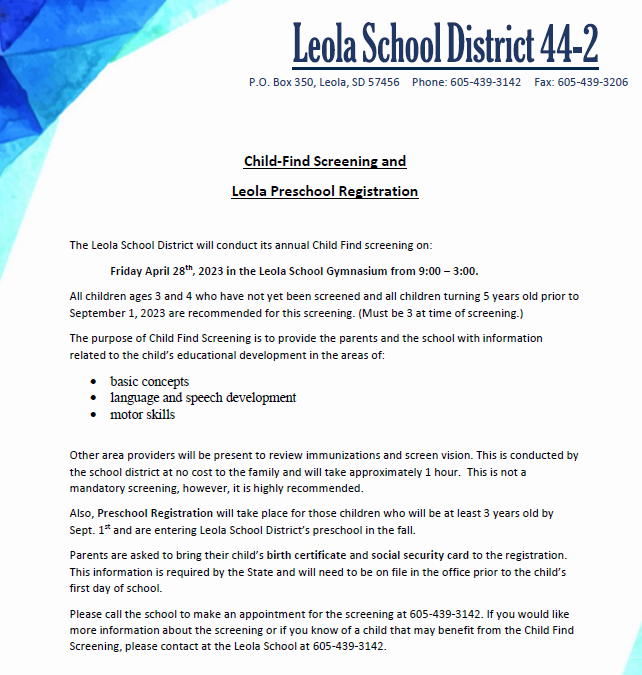 Live Feed Leola School District 442, SD